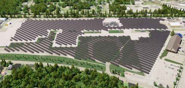 Amphenol Solar Farm model